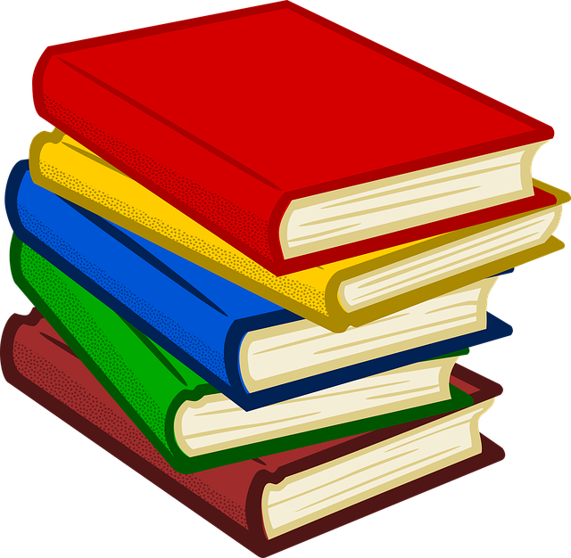  stacked books